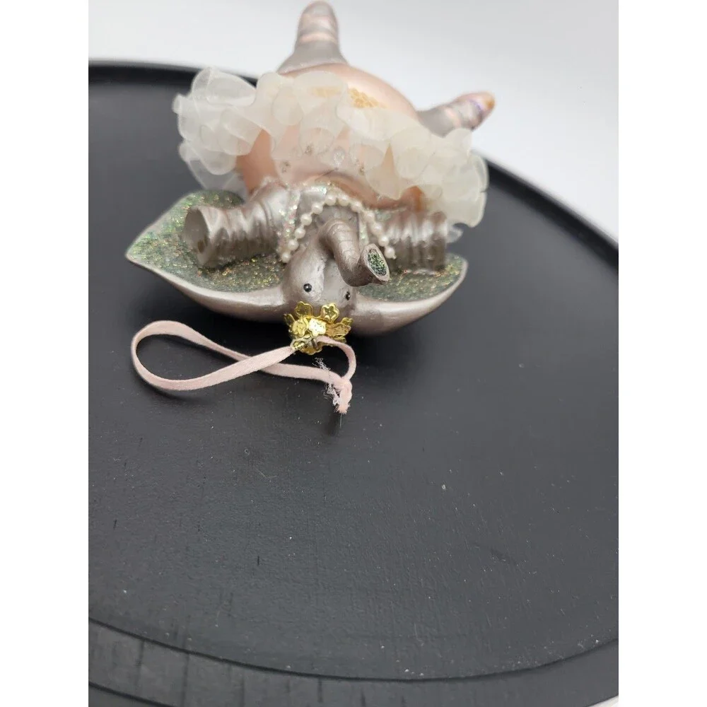Sugar Plum Dancing Ballerina Elephant Christmas Resin 5